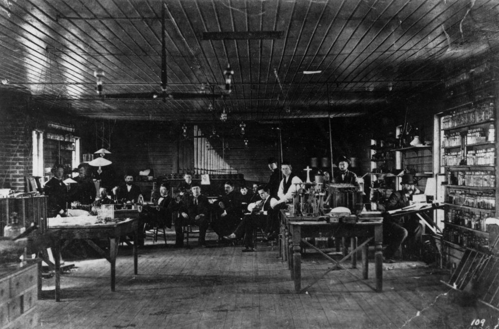 Thomas Edison's laboratory at Menlo Park, New Jersey